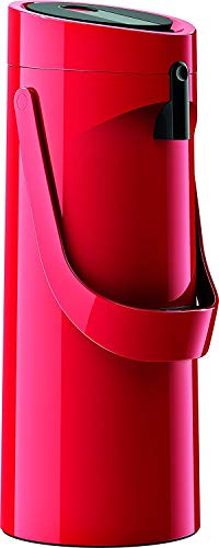 Emsa 515708 Ponza Pump-Isolierkanne, Thermosflasche, 1,9l Füllvolumen, Isolierbecher, Druckhebel, abnehmbare Tropfschale, Rot, 17 x 16.5 x 39 cm im Sale